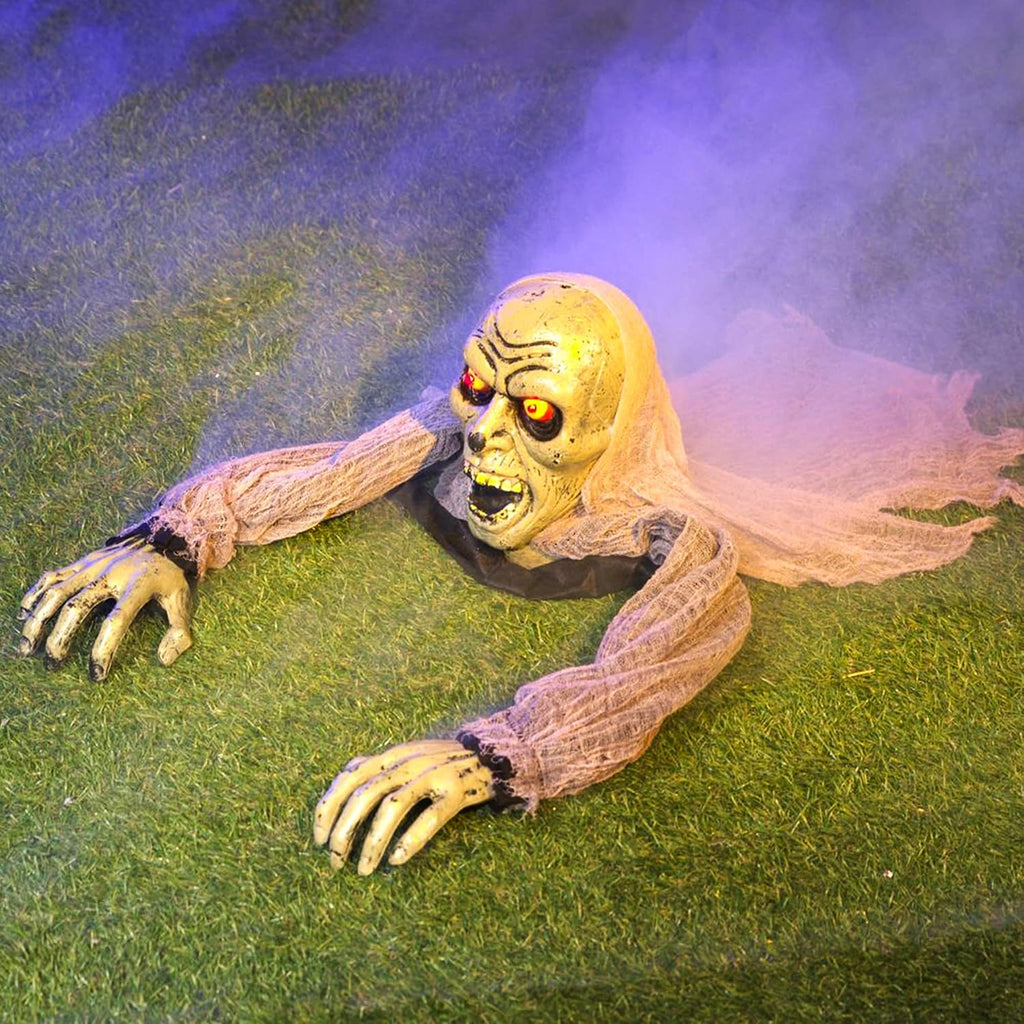 Light-Up Zombie Groundbreaker with Sound – Halloween Yard Prop – view 8