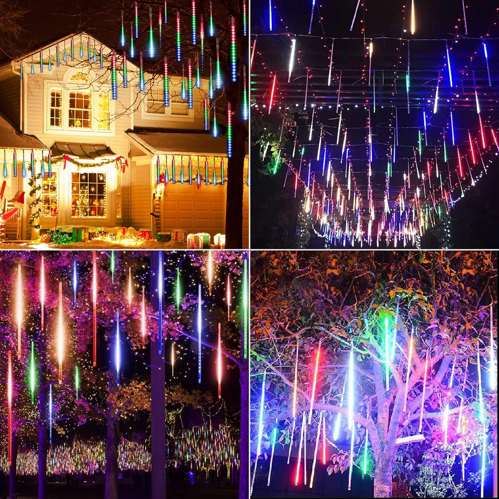 Solar Meteor Shower Christmas Lights – 8 Tube – view 7