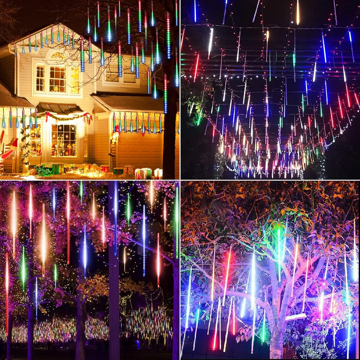 Solar Meteor Shower Christmas Lights – 8 Tube – view 7