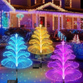 Solar Fibre Optic Christmas Tree Lights – 3 Pack
