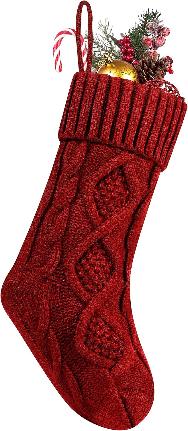 Cable Knit Christmas Stockings – 36 cm & 46 cm – view 8