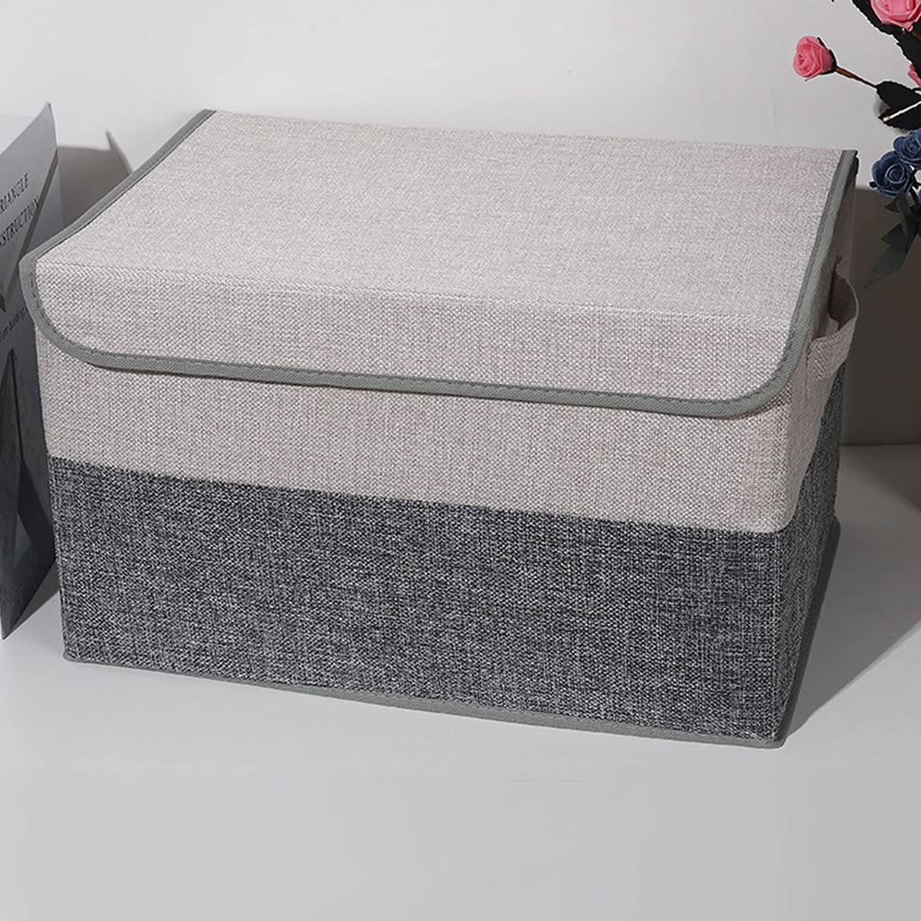 Foldable Fabric Storage Boxes with Lids – 29 L, 2 Pack