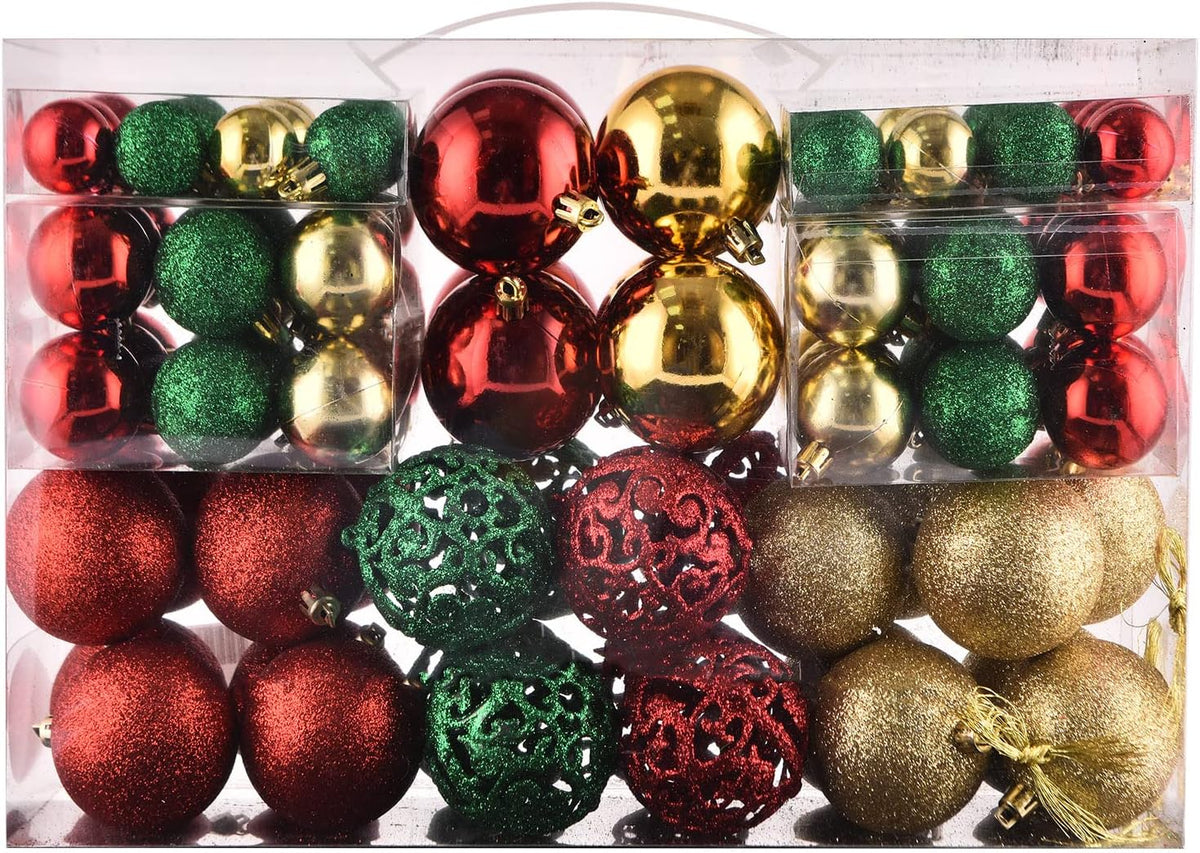 Shatterproof Christmas Bauble Set – 100 Piece – view 10