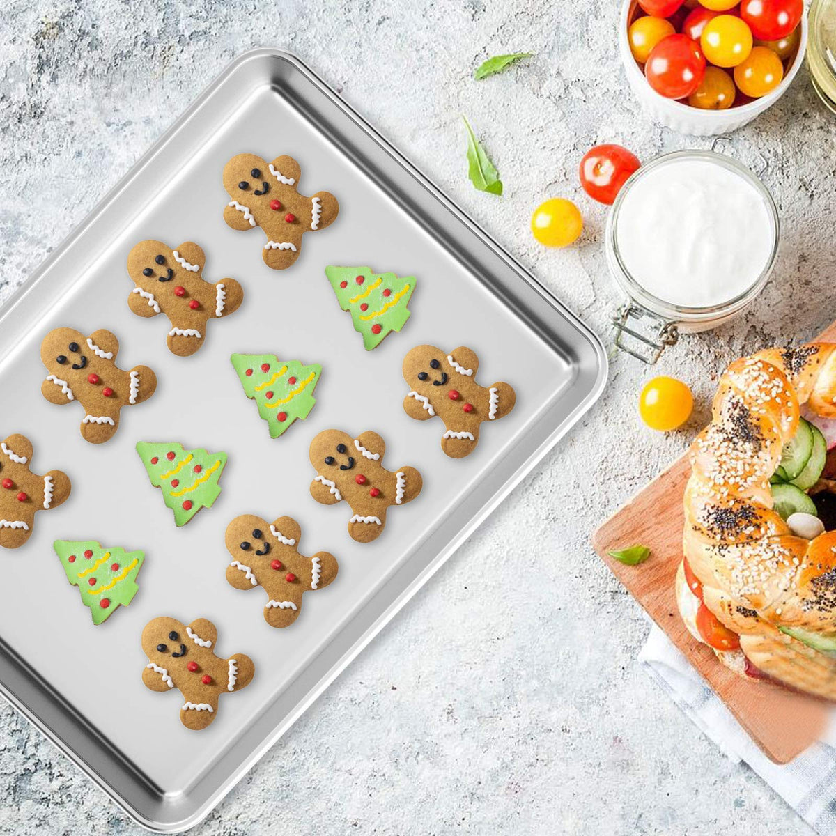 Stainless Steel Baking Tray & Cooling Rack Set