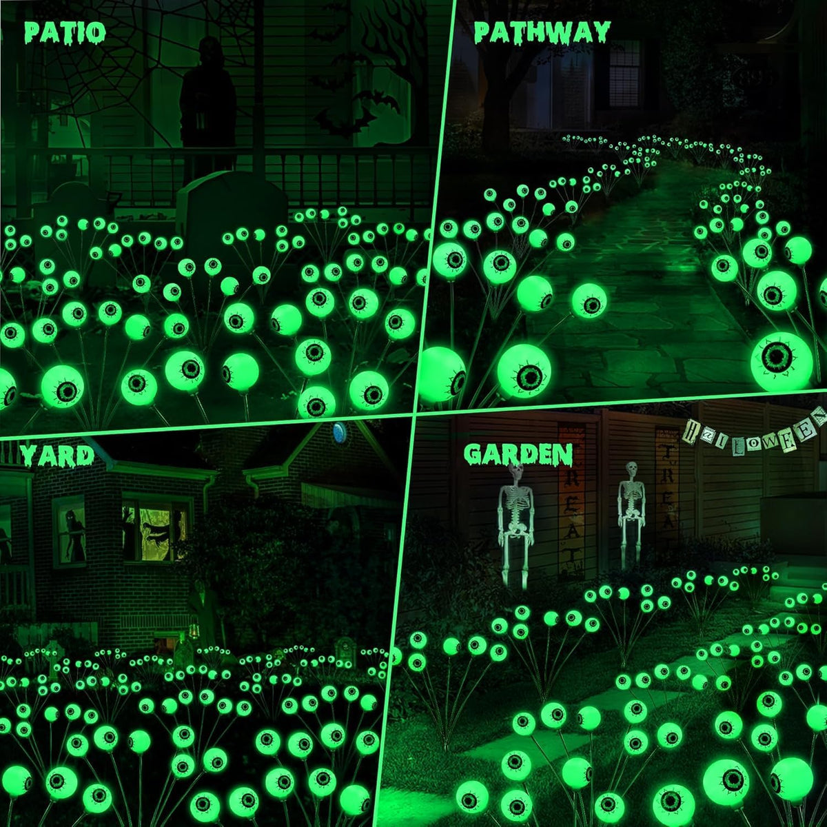 Solar Eyeball Pathway Lights – 2 Pack – view 7