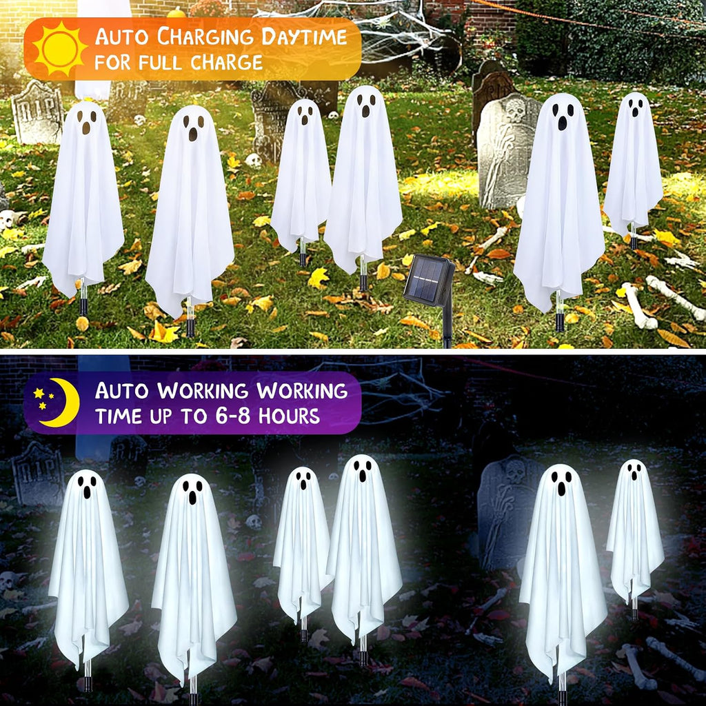 Solar Ghost Lights – 6 Pack Halloween Garden Lights – view 3