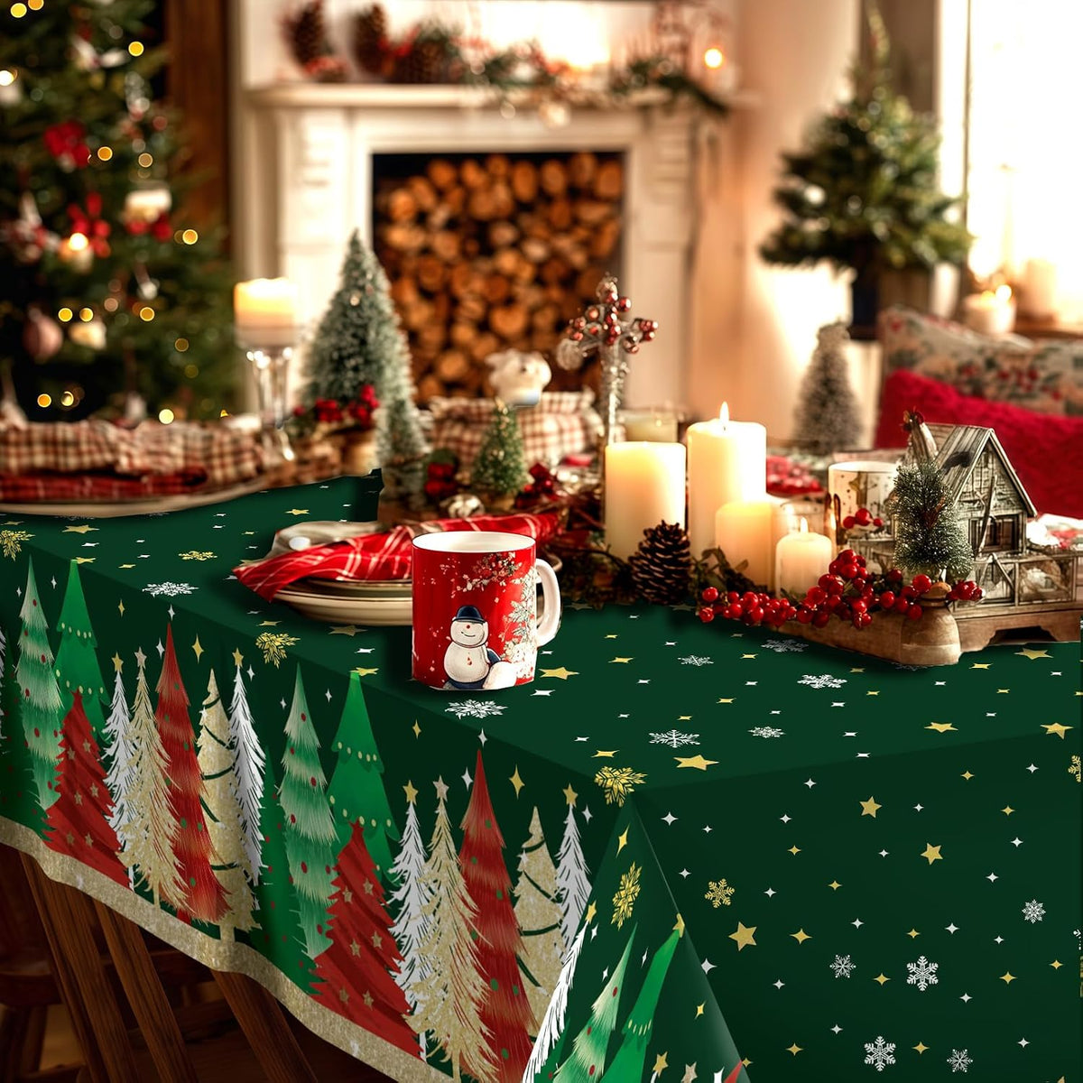 Christmas Party Table Covers – 3 Pack, 274 x 137 cm – view 5