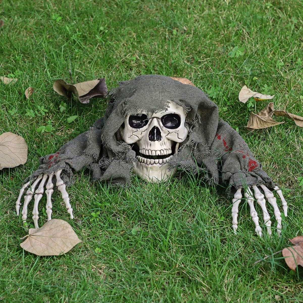 Crawling Zombie Skeleton – Halloween Lawn Decoration – view 2