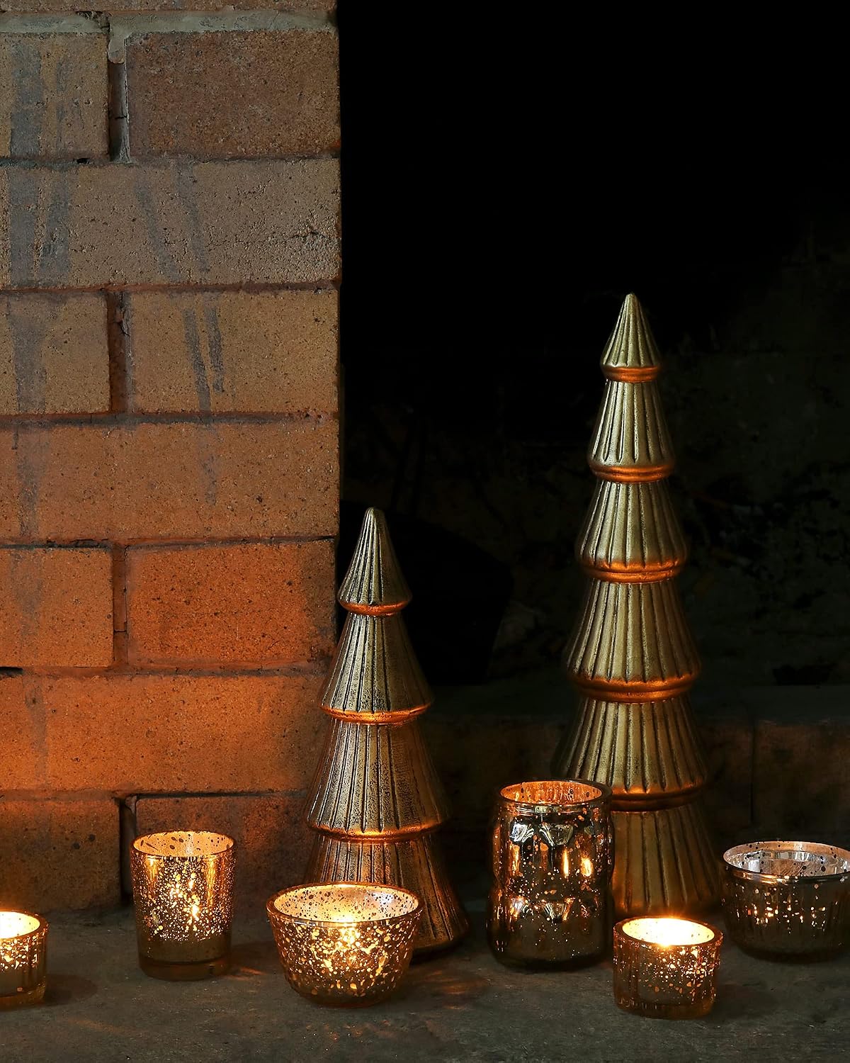Wooden Christmas Tree Figurines – Tabletop Set – view 4