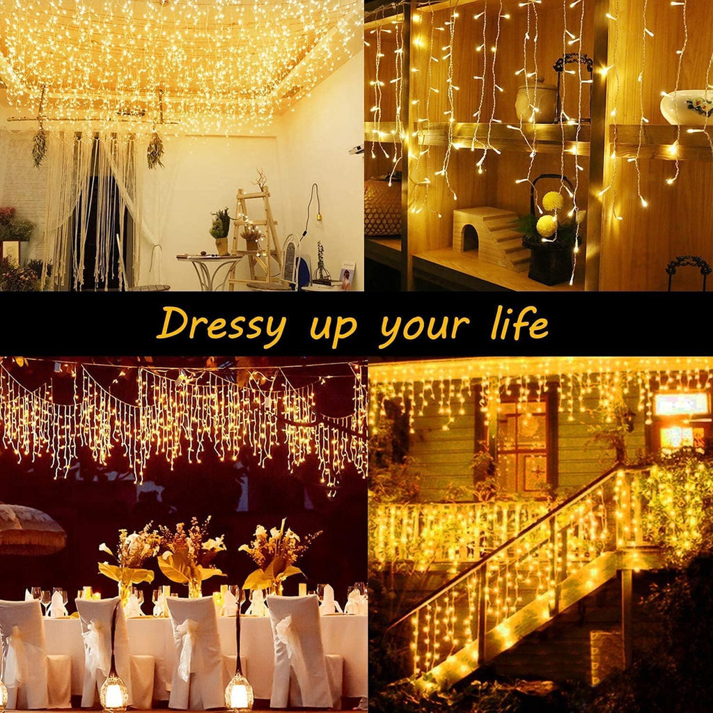 Curtain Fairy Lights – 400 LED, 8 Modes – view 4