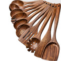 Natural Teak Wooden Cooking Utensils Set