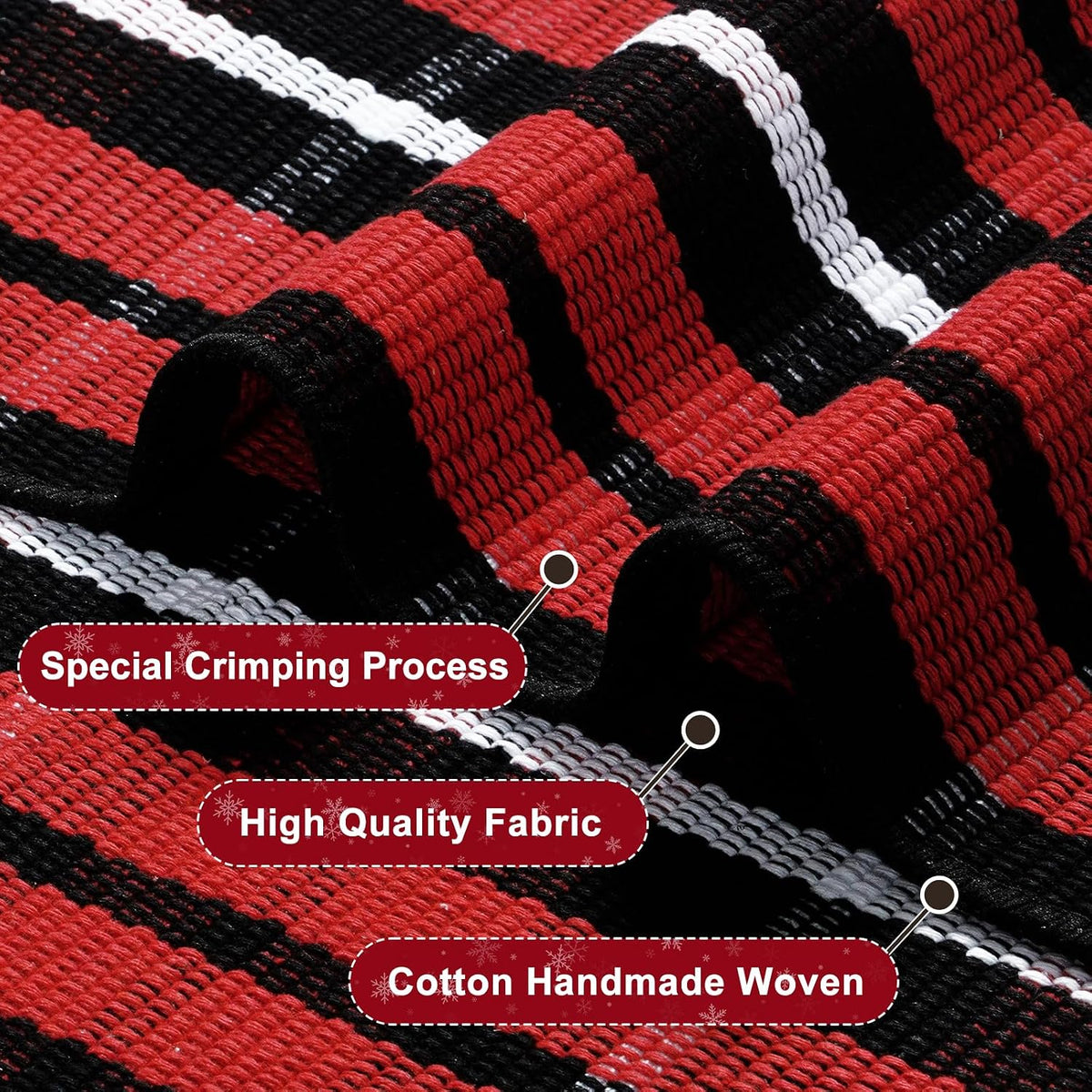 Buffalo Plaid Christmas Door Mat & Runner – view 5