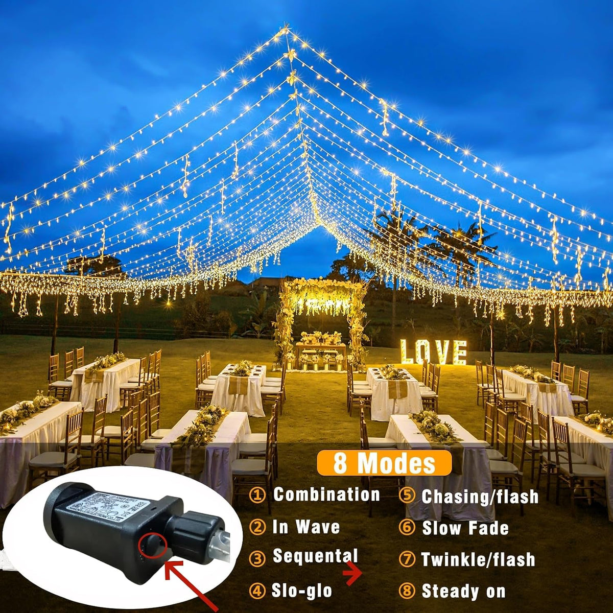Christmas Fairy Lights – Warm White & Multicolour, 20 m to 100 m – view 2