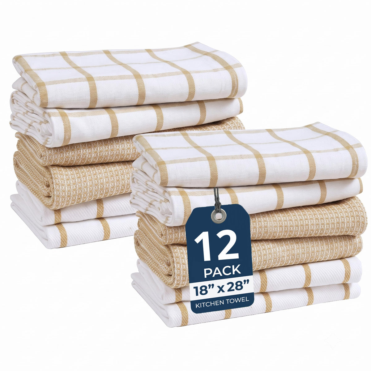 100% Cotton Kitchen Tea Towels Set