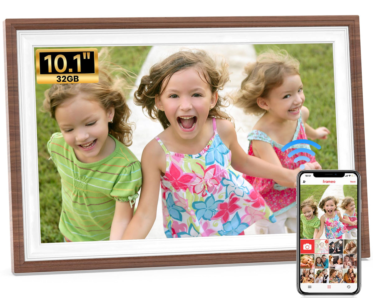 10.1" WiFi Digital Photo Frame with Frameo App