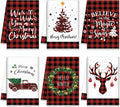 Christmas Kitchen Towels – 6 Pack Buffalo Plaid