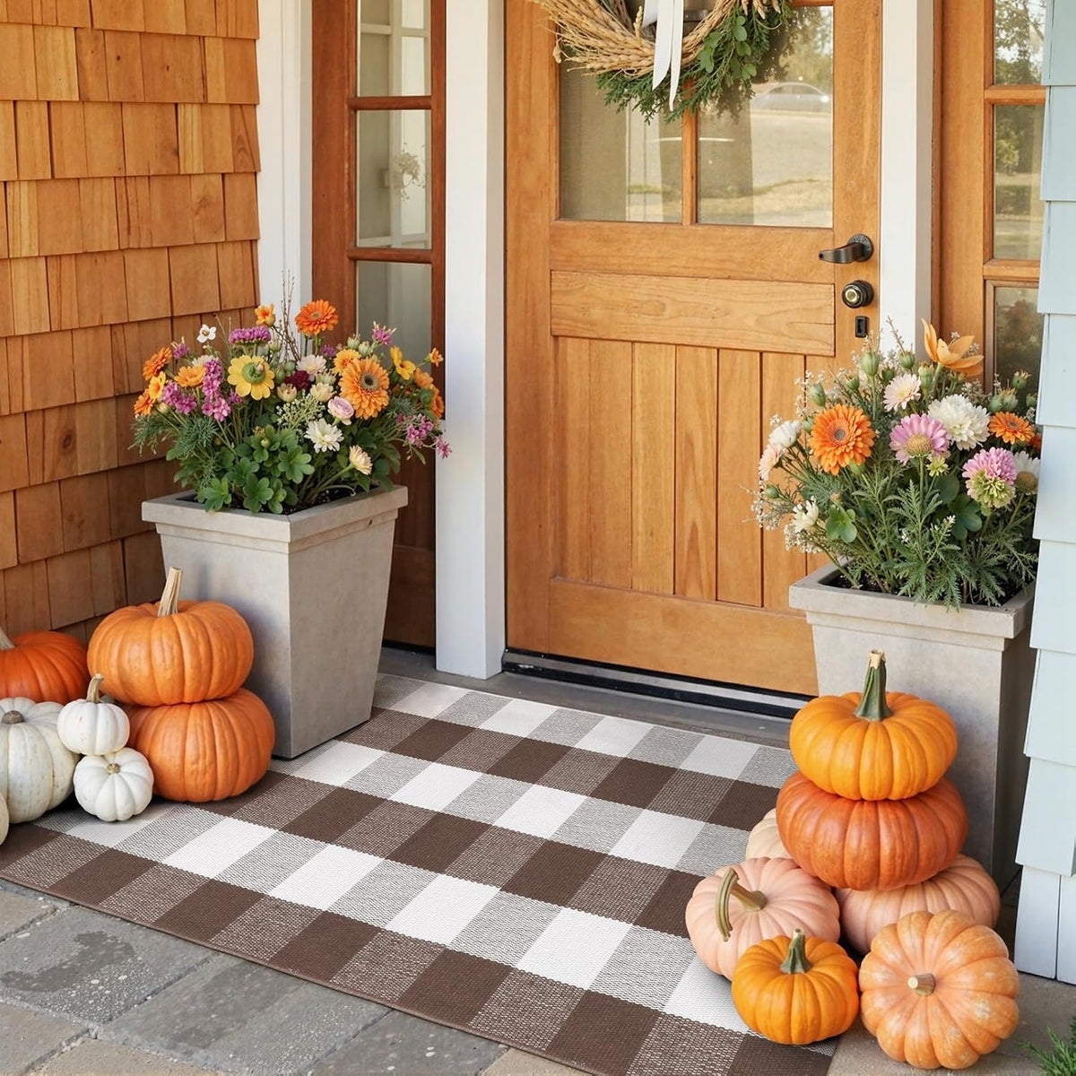 Buffalo Plaid Christmas Door Mat & Runner – view 12
