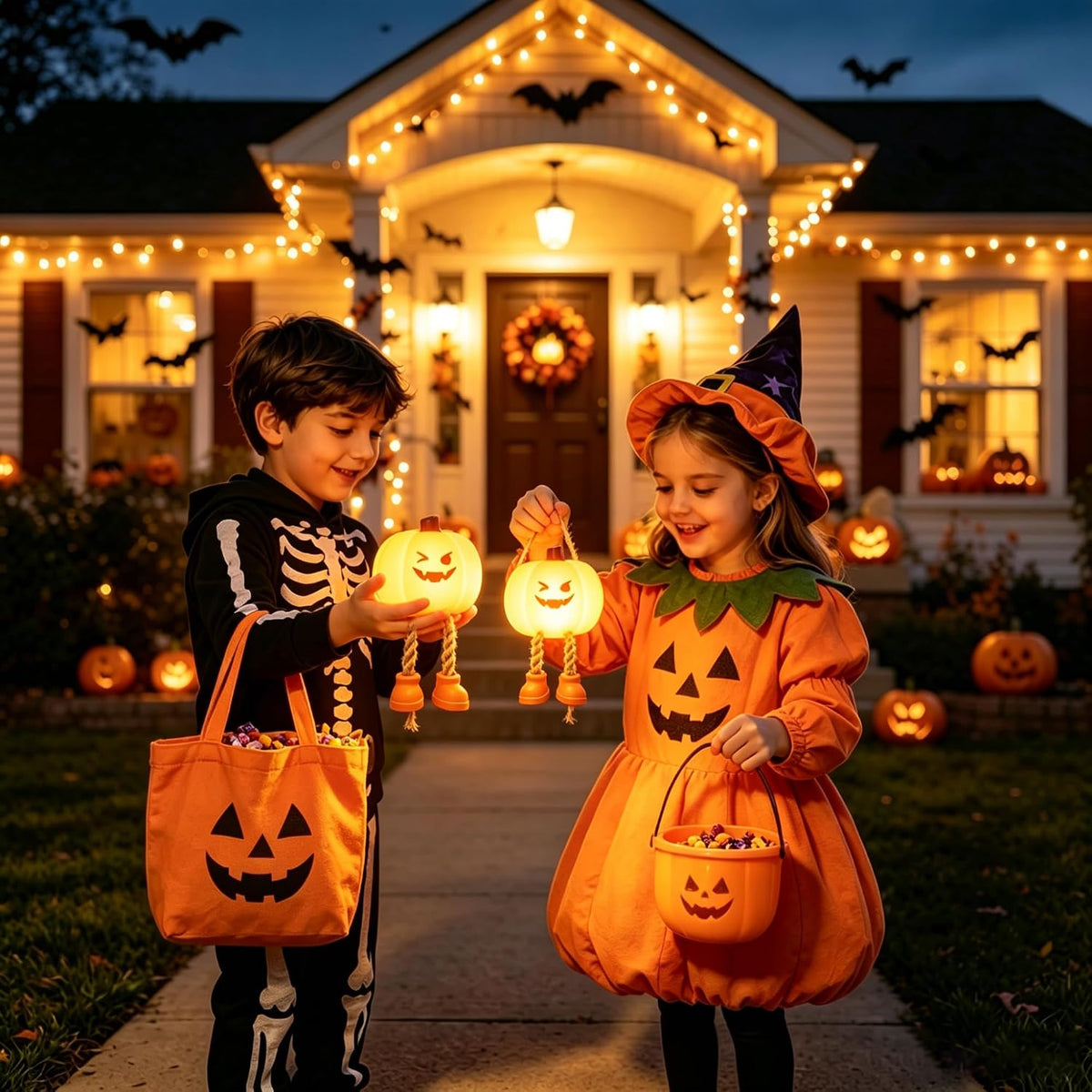Pumpkin Night Light – Portable Halloween Lamp – view 5