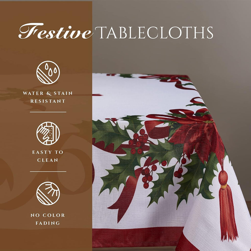 Christmas Ribbon Tablecloth – 320 x 152 cm for 8-Seat Tables – view 7
