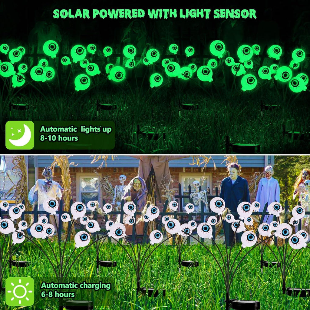 Solar Eyeball Pathway Lights – 2 Pack – view 3