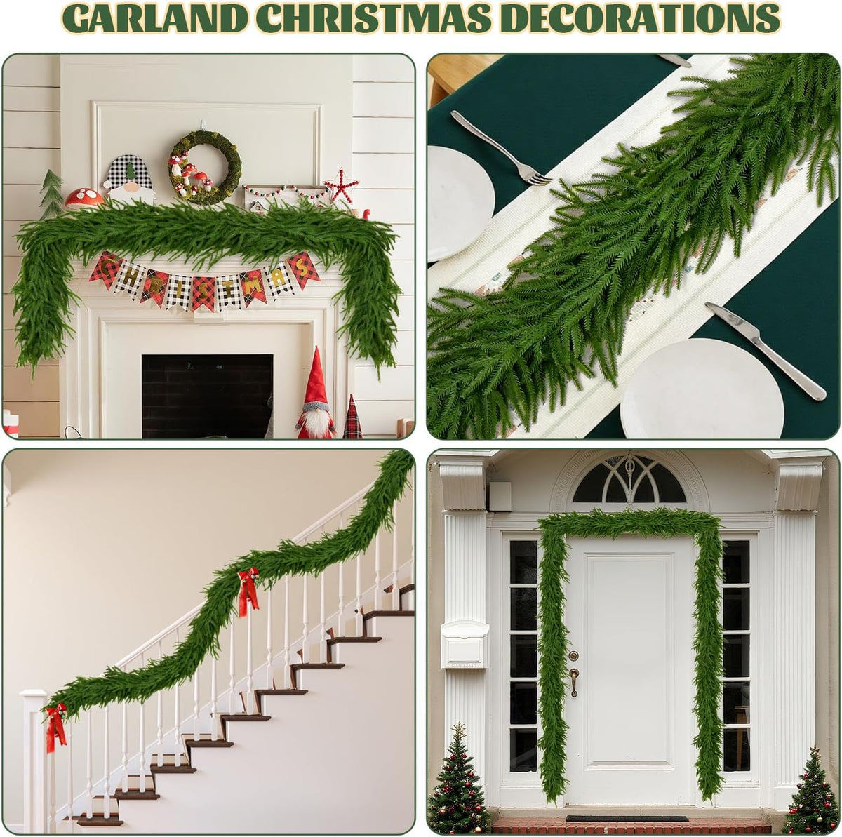 Norfolk Pine Christmas Garland – 1.5 m or 2.7 m Real Touch – view 6