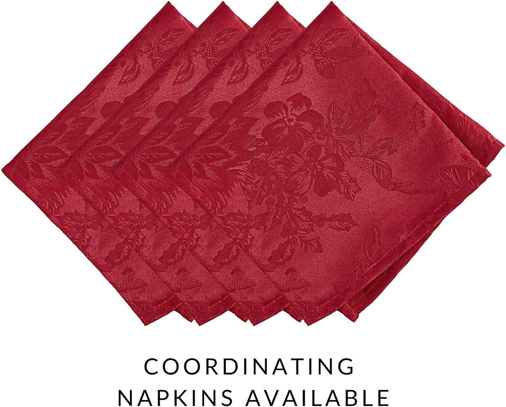 Poinsettia Jacquard Christmas Placemats – 33 x 48 cm – view 7