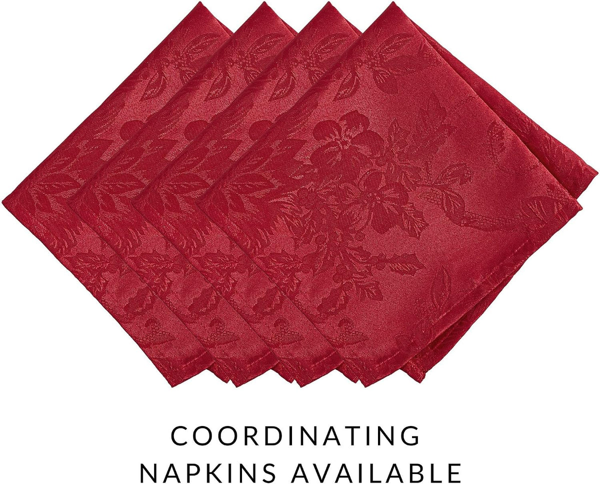 Poinsettia Jacquard Christmas Placemats – 33 x 48 cm – view 7