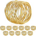 Gold Wire Napkin Rings – Set of 12