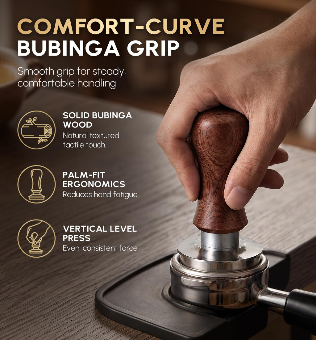 Spring-Loaded Calibrated Espresso Tamper – 30 lb
