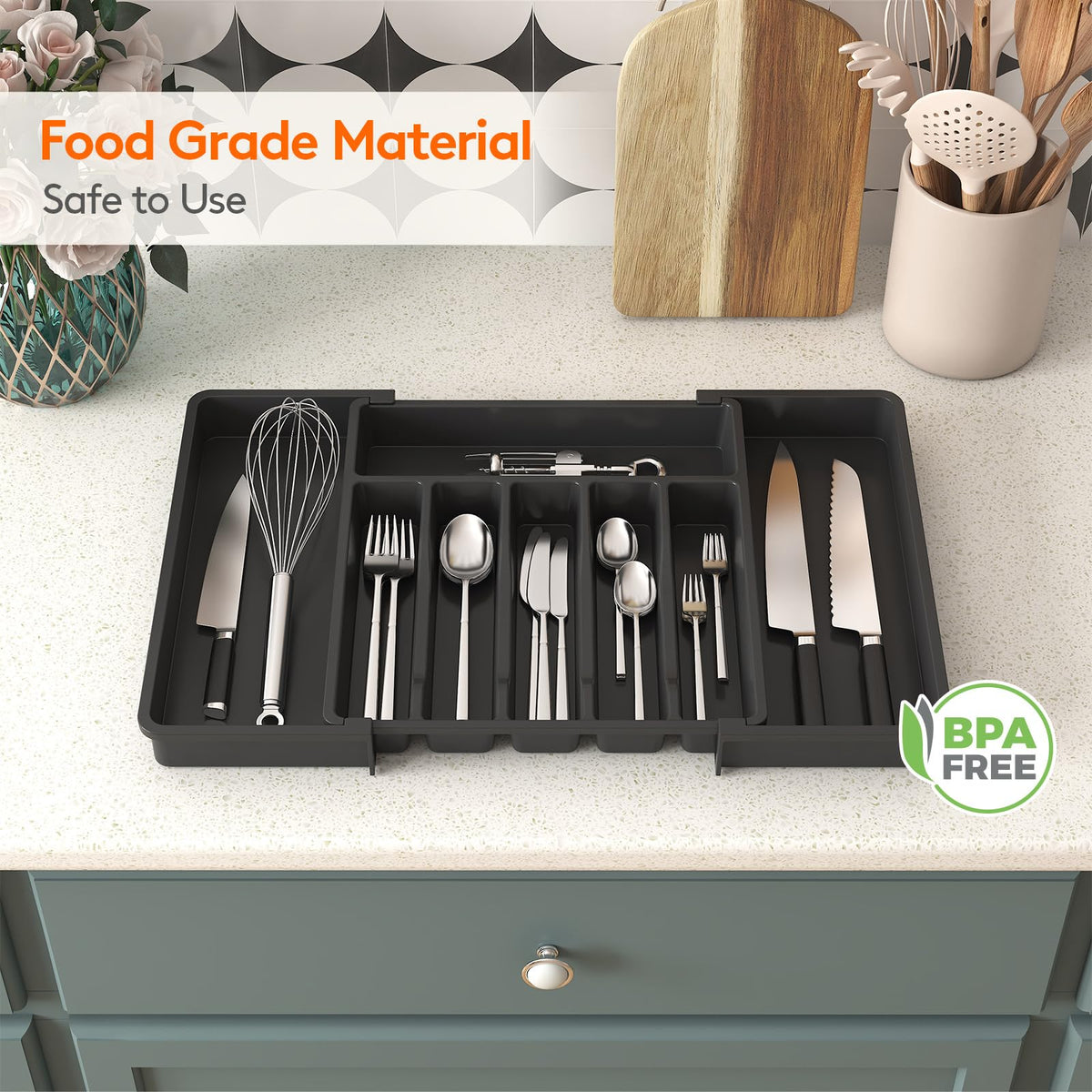 Expandable Cutlery Drawer Organiser – Extra Large
