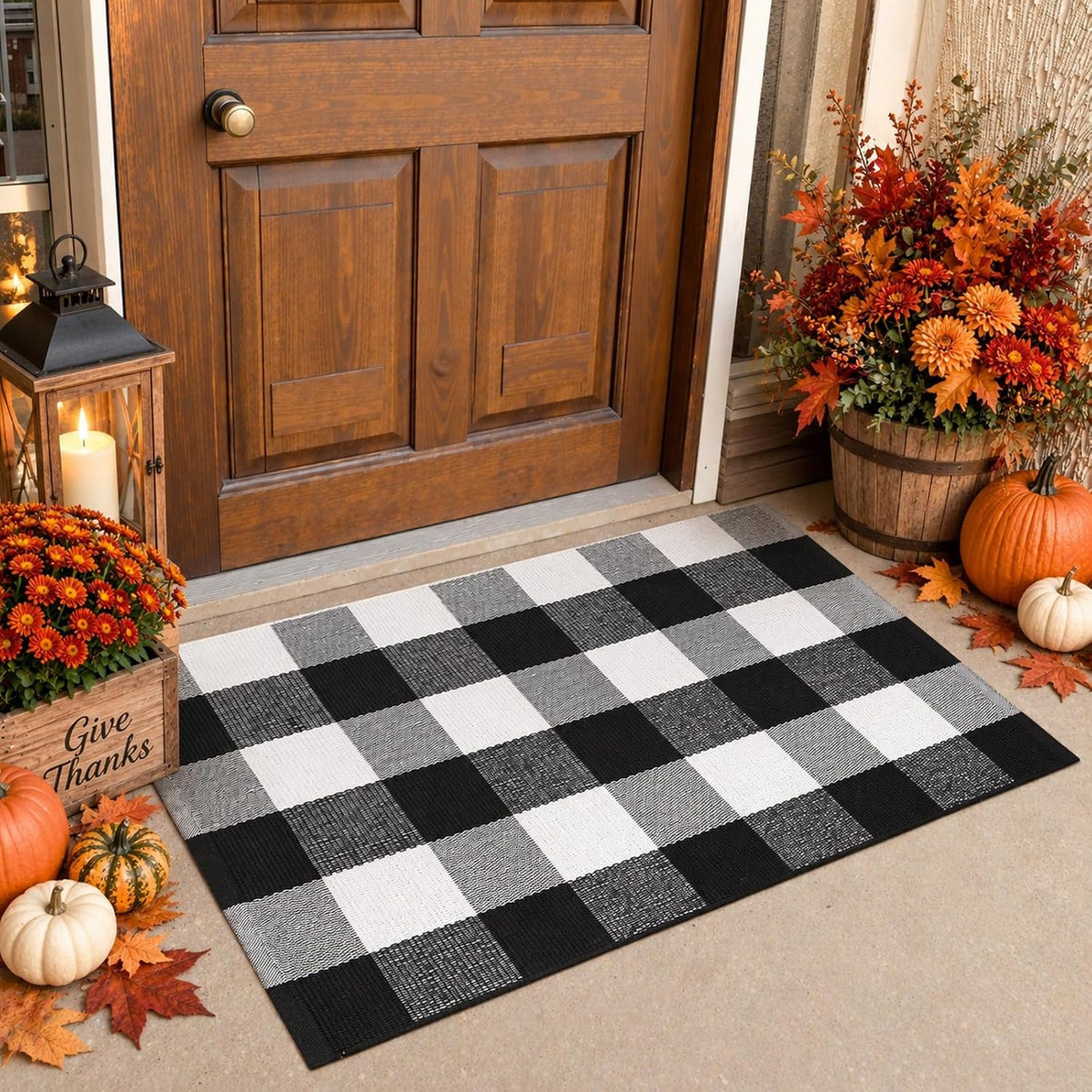 Buffalo Plaid Christmas Door Mat & Runner – view 10