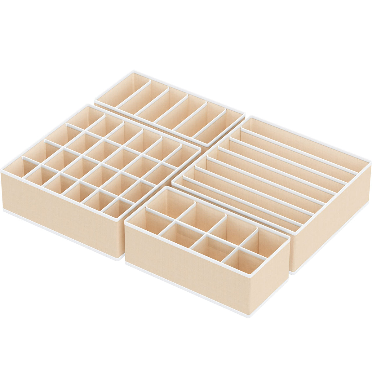 Underwear & Sock Drawer Organisers – 4 Pack