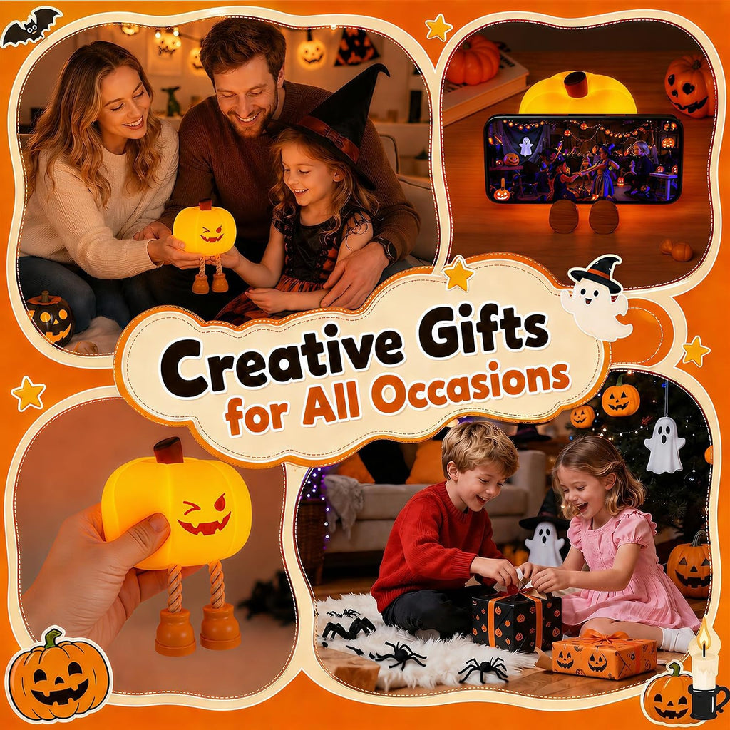 Pumpkin Night Light – Portable Halloween Lamp – view 4