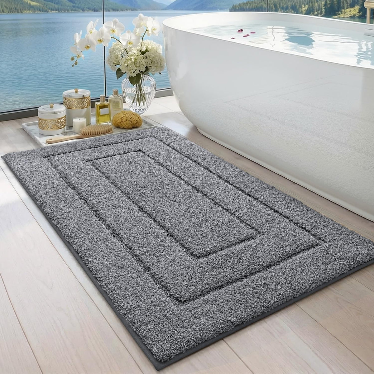 Extra Soft Plush Absorbent Bath Mat – Non-Slip
