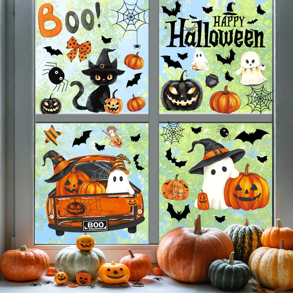 Halloween Window Clings – 134 Piece Sticker Set – view 5