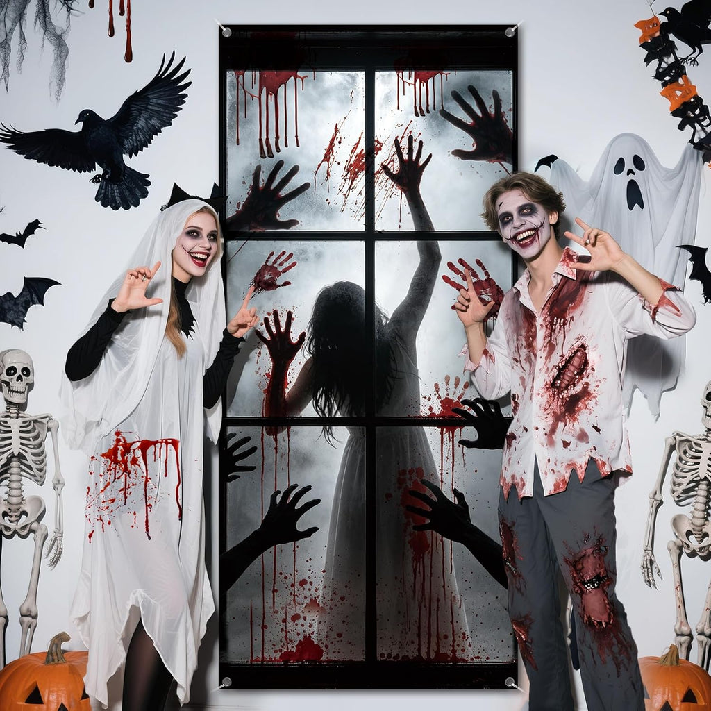 Zombie Hands Halloween Door Cover – 200 x 90 cm – view 7