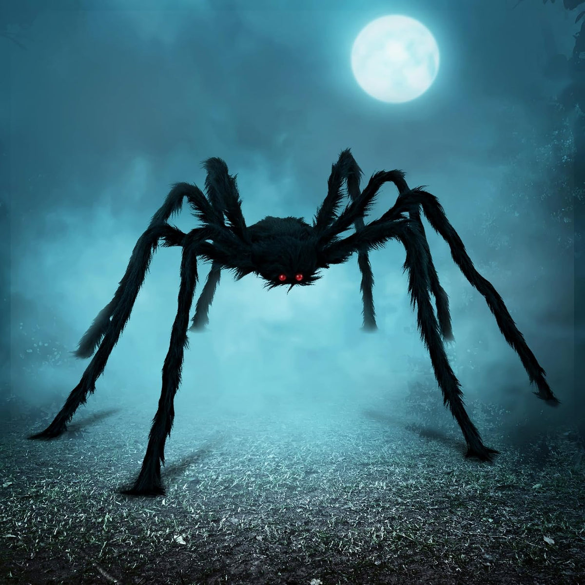 Giant Hairy Spider – 150 cm Halloween Outdoor Decoration