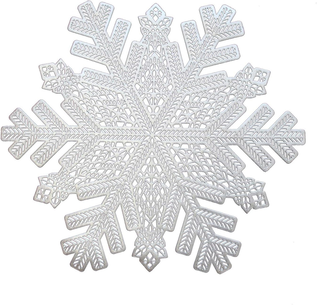 Silver Snowflake Vinyl Placemats – Set of 6 – view 2