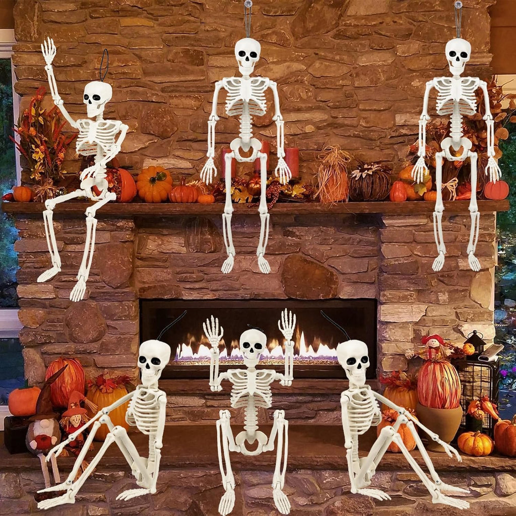 Poseable Halloween Skeletons – 40 cm, 6 Pack – view 4