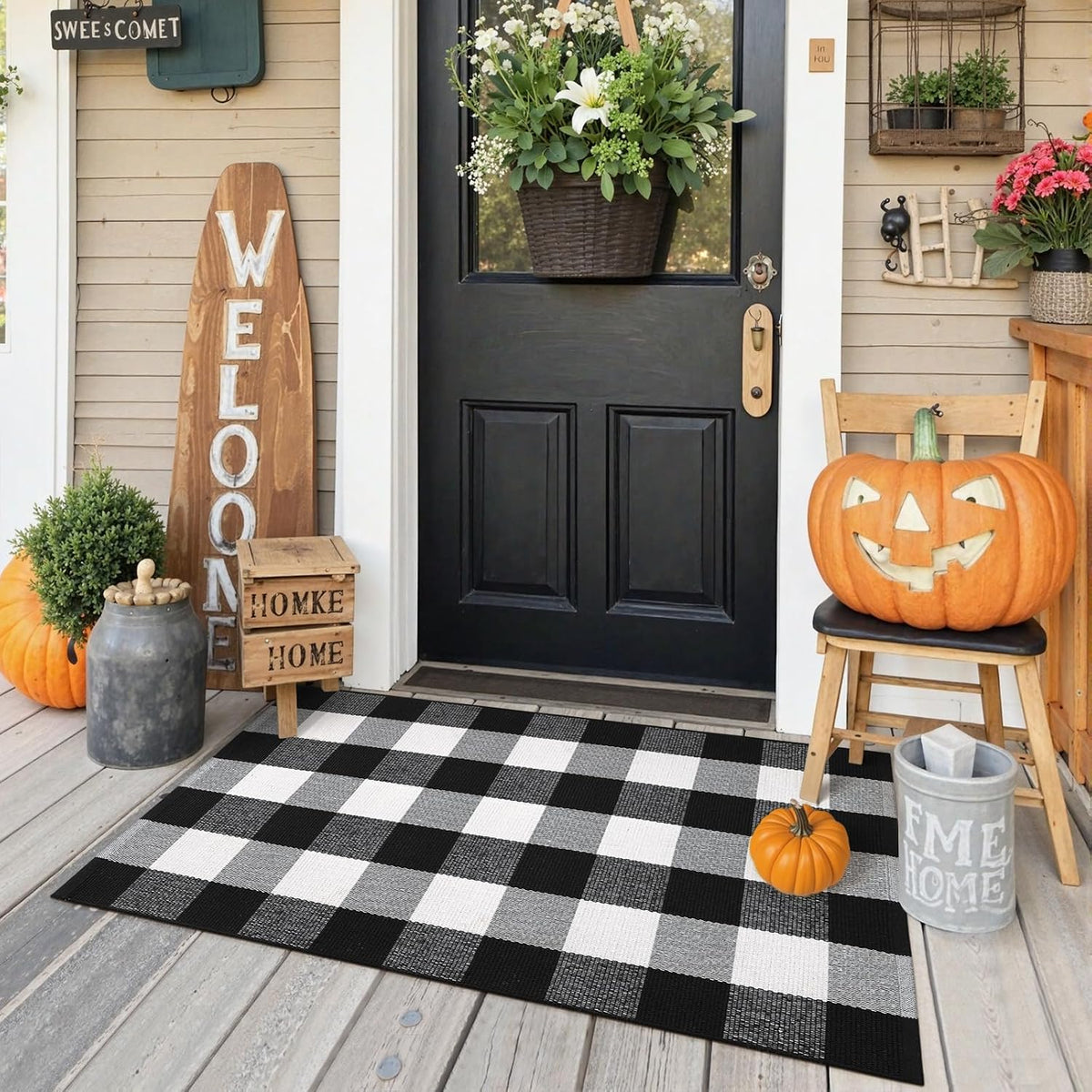 Buffalo Plaid Christmas Door Mat & Runner – view 15