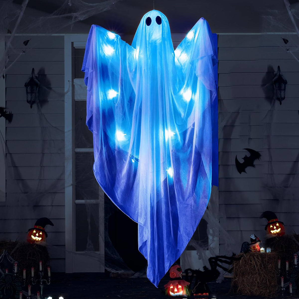 Light-Up Hanging Ghost – 120 cm Halloween Decoration – view 8