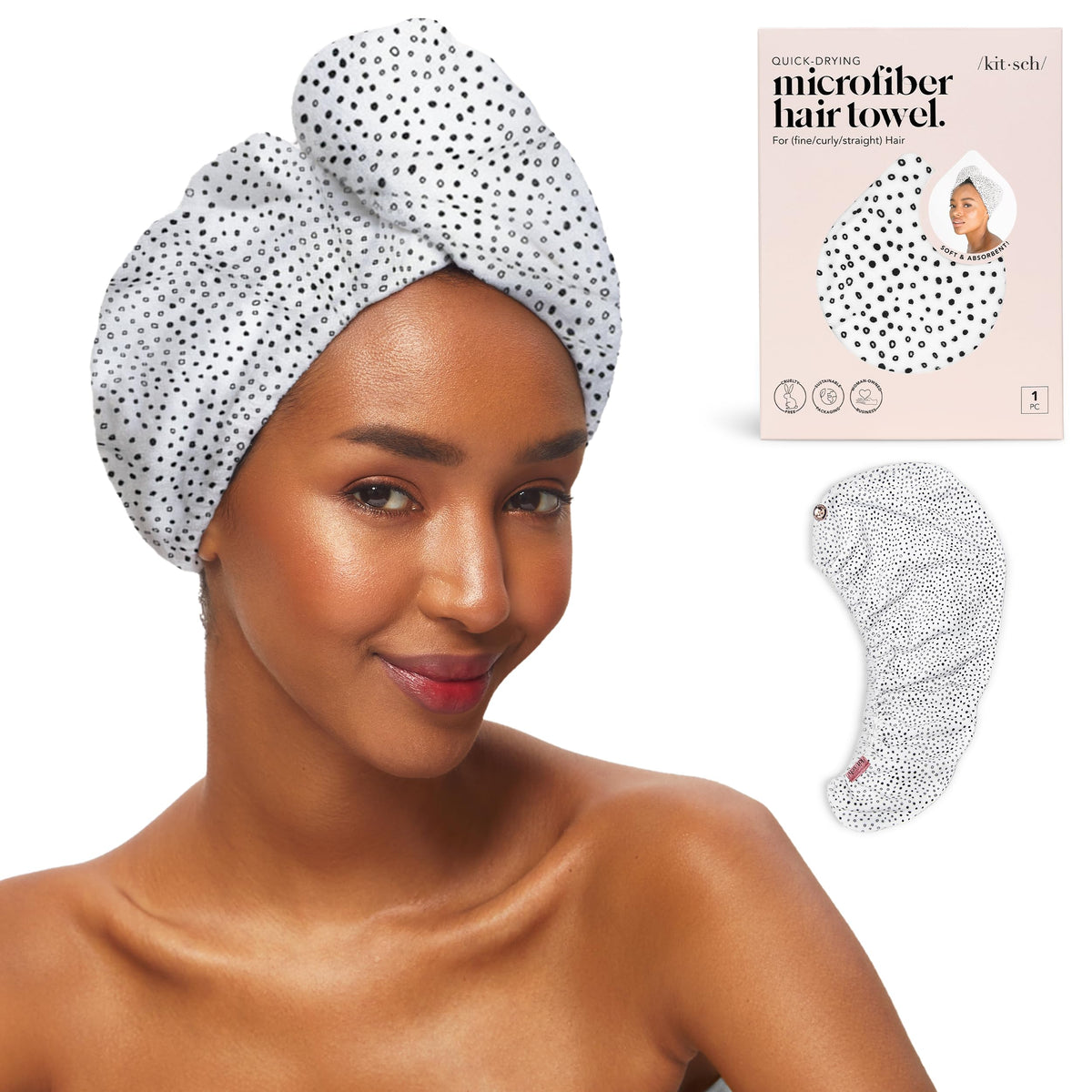 Kitsch Microfibre Hair Towel Wrap