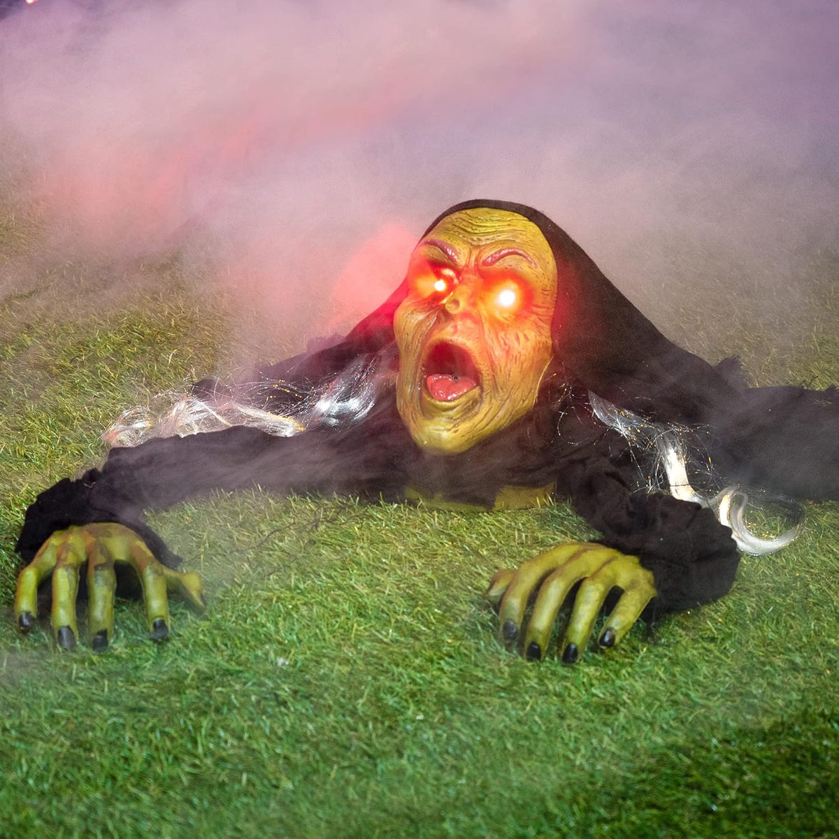 Light-Up Zombie Groundbreaker with Sound – Halloween Yard Prop – view 9