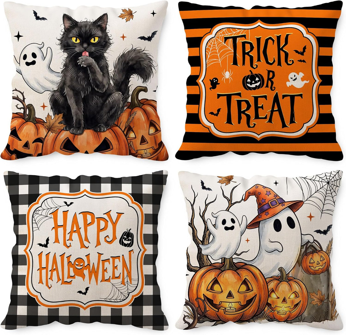 Halloween Cushion Covers – Trick or Treat Throw Pillow Covers
