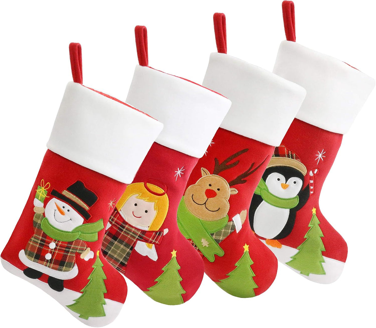 Christmas Stockings – Set of 4 Santa & Friends – view 7