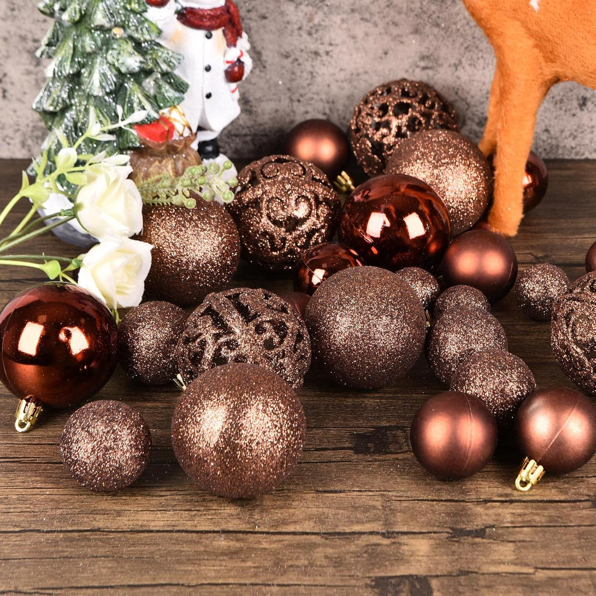 Shatterproof Christmas Bauble Set – 100 Piece – view 2