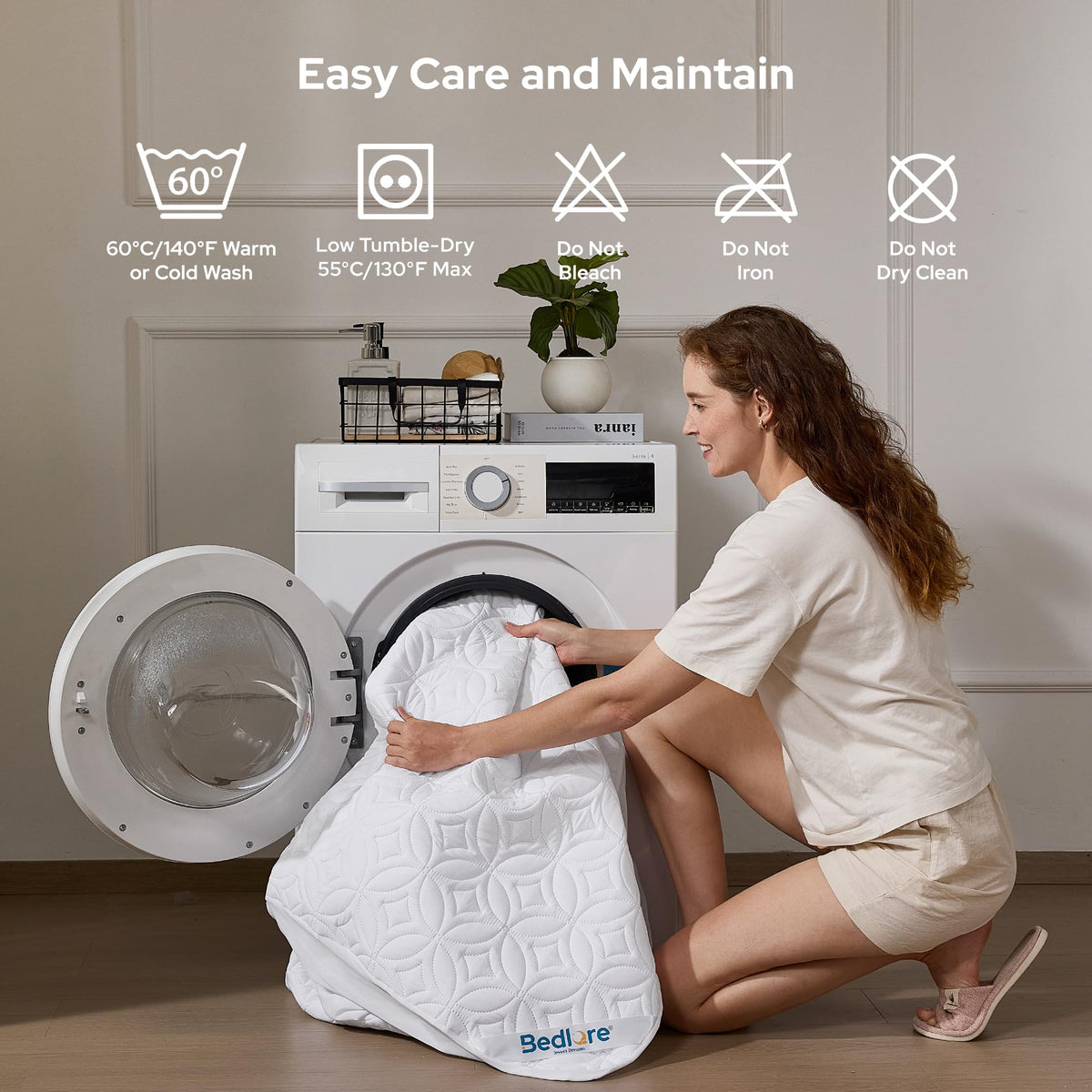 Waterproof Quilted Mattress Protector – Quiet & Breathable