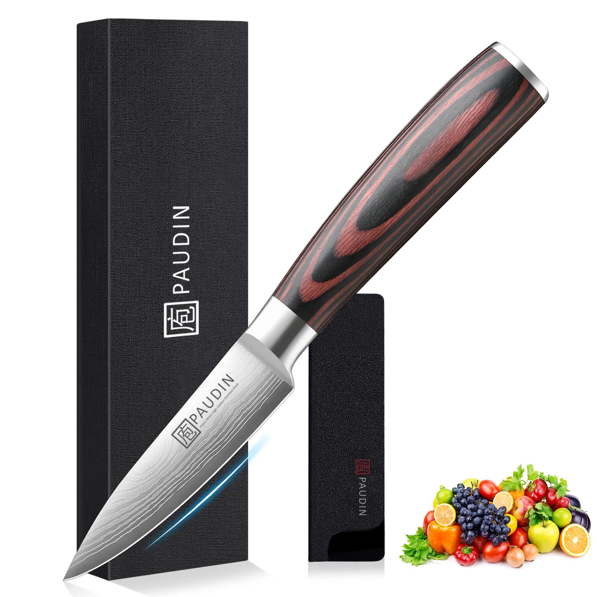 PAUDIN High-Carbon Kitchen Knives – Chef, Santoku, Bread & More