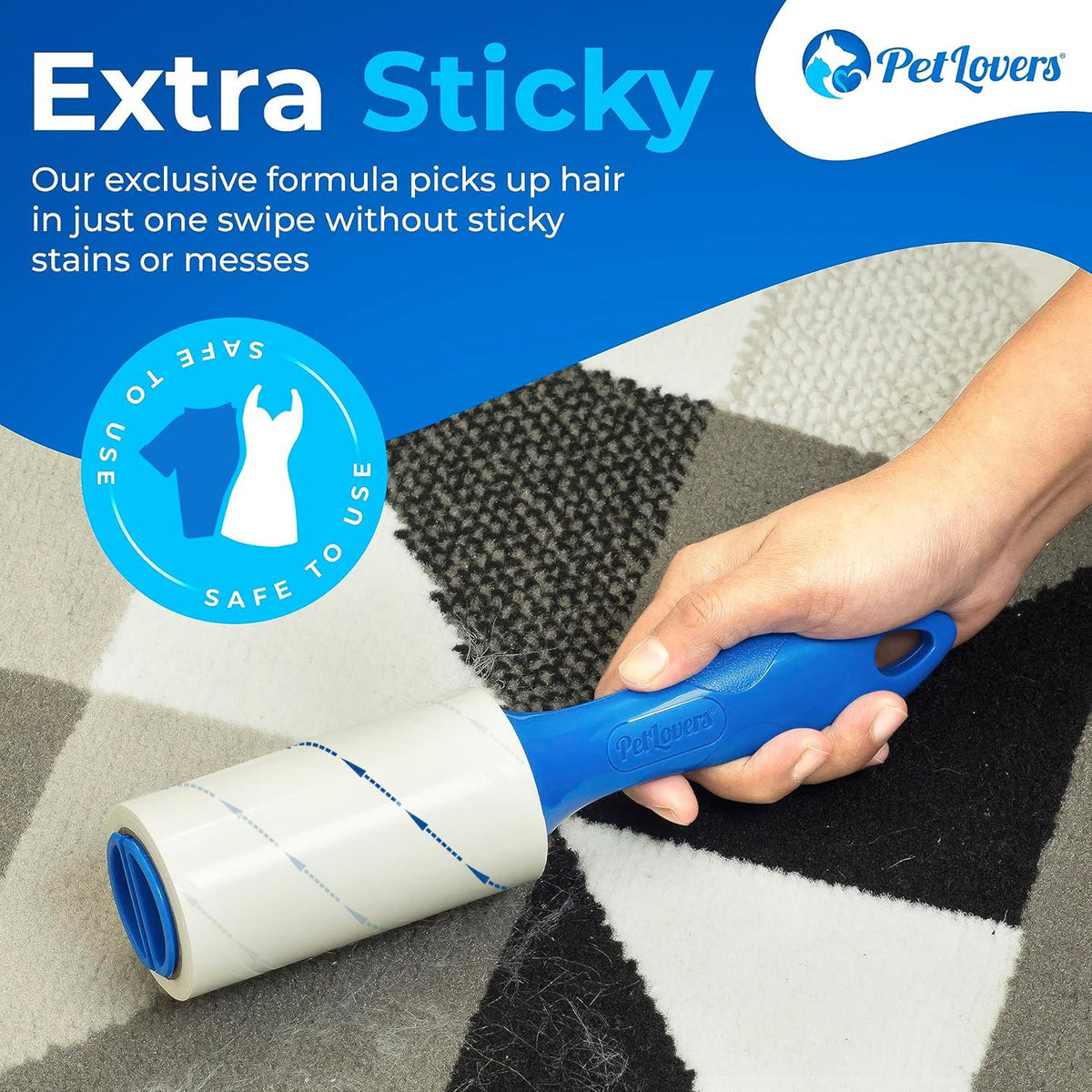 Extra Sticky Lint Roller Value Set for Pet Hair