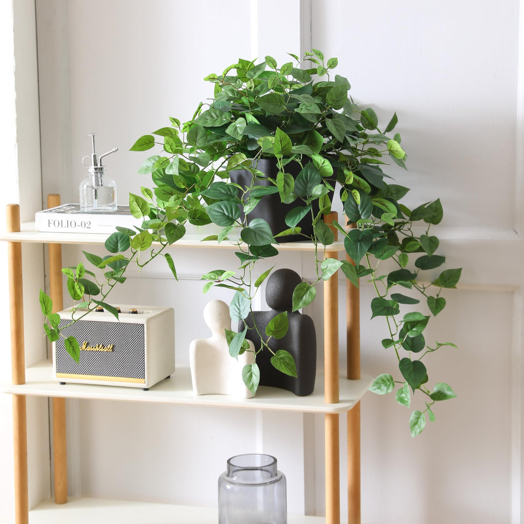 Artificial Pothos Plant in Black Pot – 75 cm